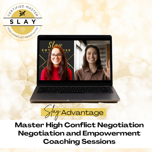Slay Advantage Coaching With a SLAY® Certified Master High Conflict Negotiation Coach (4 1-Hour Sessions)