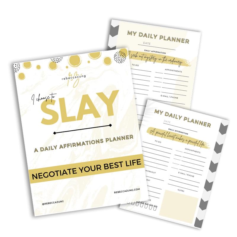 Slay Your Way to Freedom Daily Affirmations Annual Planner